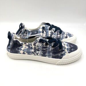 Tretorn Womens Size 6‎ Meg Navy Blue Shibori Tie Dye Sneakers Shoes